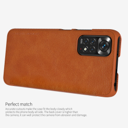 Кожаный чехол-книжка Nillkin Leather Qin для Xiaomi Redmi Note 11 / 11S