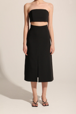 Юбка трапеция с разрезом