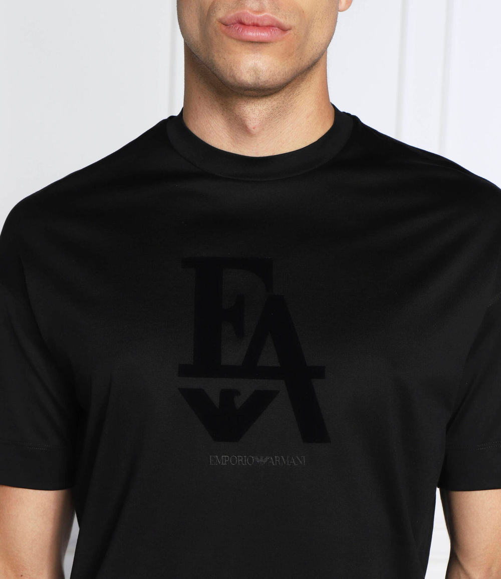 футболка Emporio Armani - черный(6L1TG1 1JSAZ)