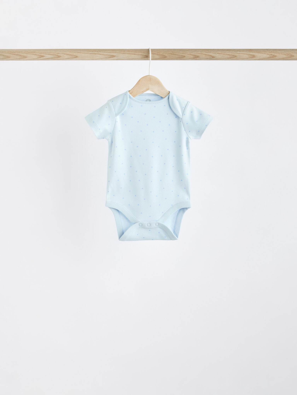 Боди с коротким рукавом для малышей Next K79-655, 7 шт., Белый, Голубой