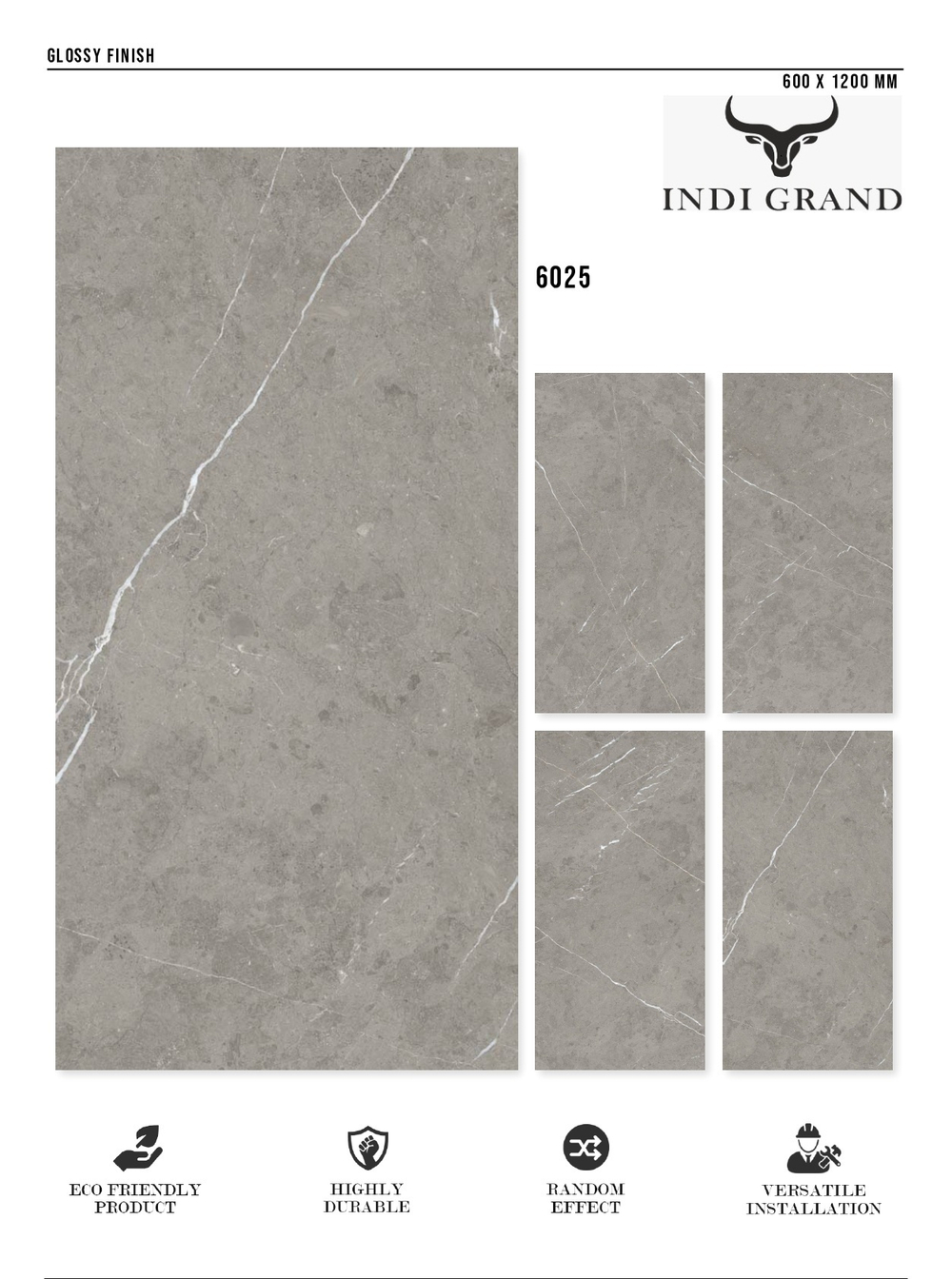Керамогранит glossy №1 60х120, 6025