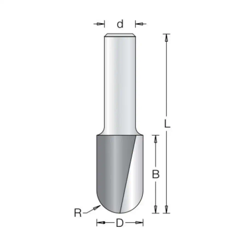 Фреза галтельная пазовая 12.7x32x73x12 R6.3 DIMAR 1060139