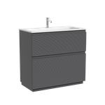 Тумба напольная SANCOS Folk Floor 890х445х850, c двумя ящиками оснащенными доводчиками, Grey soft, арт.FL90FGS