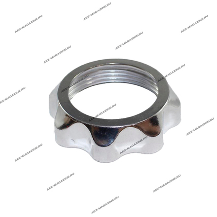 Гайка-флянец зажима решетки мясорубок Помощница, Philips, Polaris, Redmond, Moulinex, D резьбы 61мм