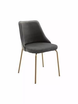 Стул "Флорес" 2 шт. Антивандальная ткань, Золотые ножки