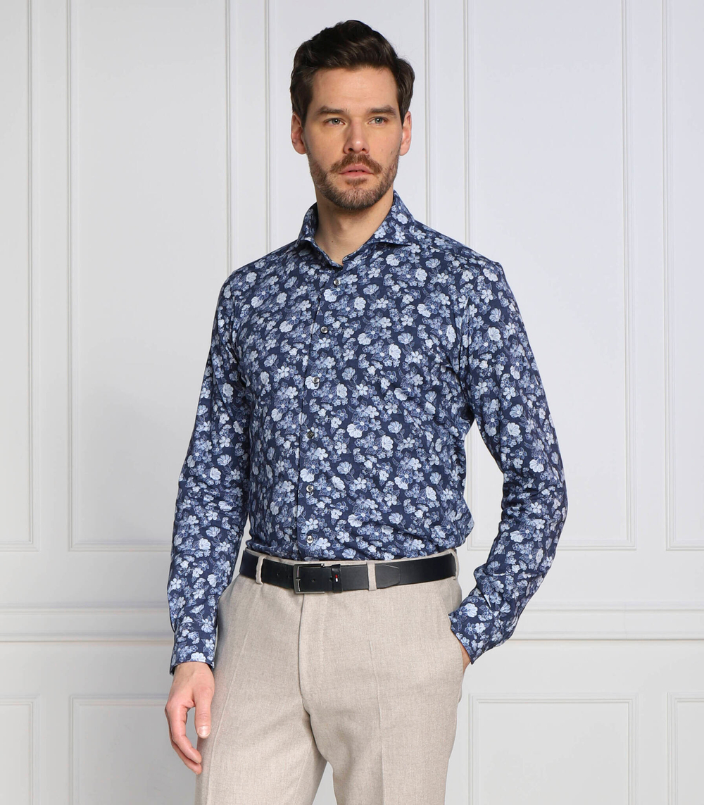 рубашка Emanuel Berg - голубой(ML-Marseille SFJ4)