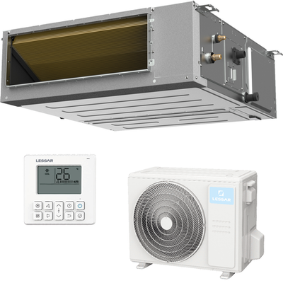 Канальная инверторная сплит-система Lessar (завод Midea) 2025 года