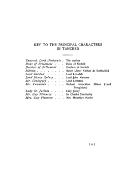 Tancred or The New Crusade | Disraeli Benjamin