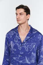 Пижамный костюм из вискозы мужской
