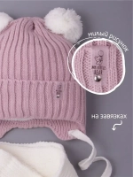 Шапка для девочки осенняя и шарф с ушками