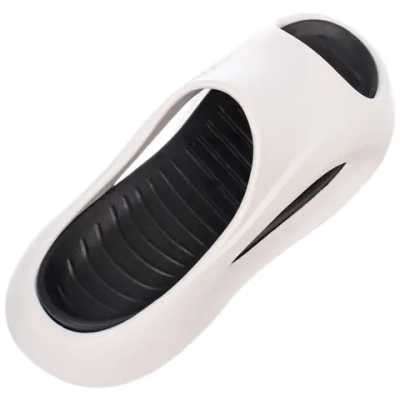 Шлепанцы мужские «PRIME», цвет белый, черная стелька, р-р 42-43