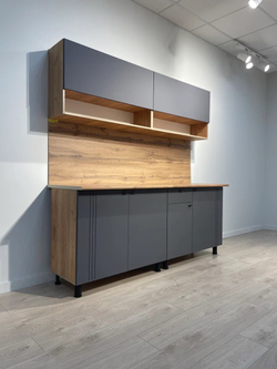 Кухня «Монако» Графит 200 см