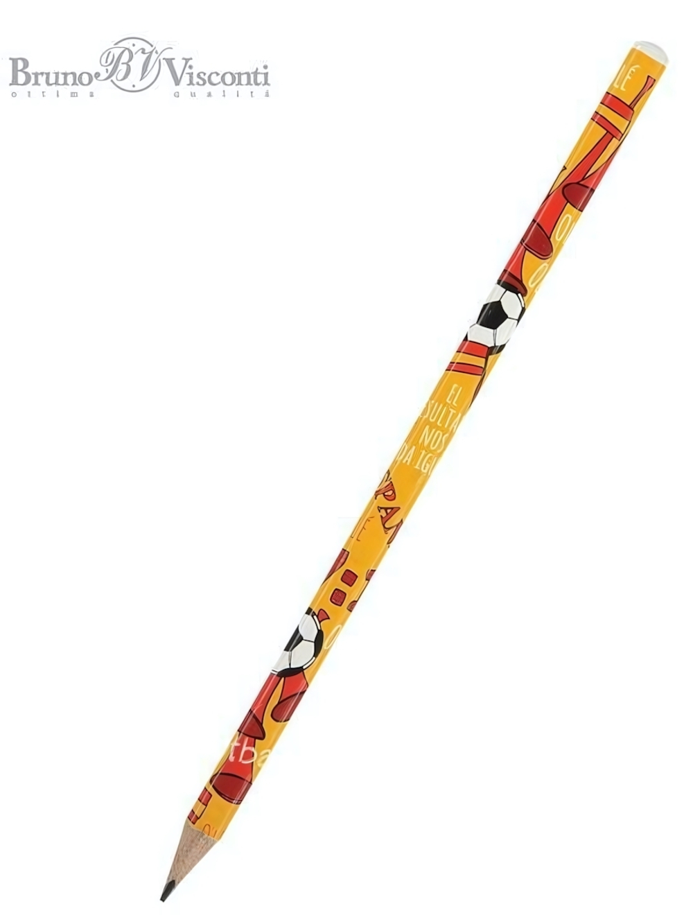 Карандаш ч/г "HappyGraphix. Футбол.Чемпионы. Испания" НВ, (Bruno Visconti)