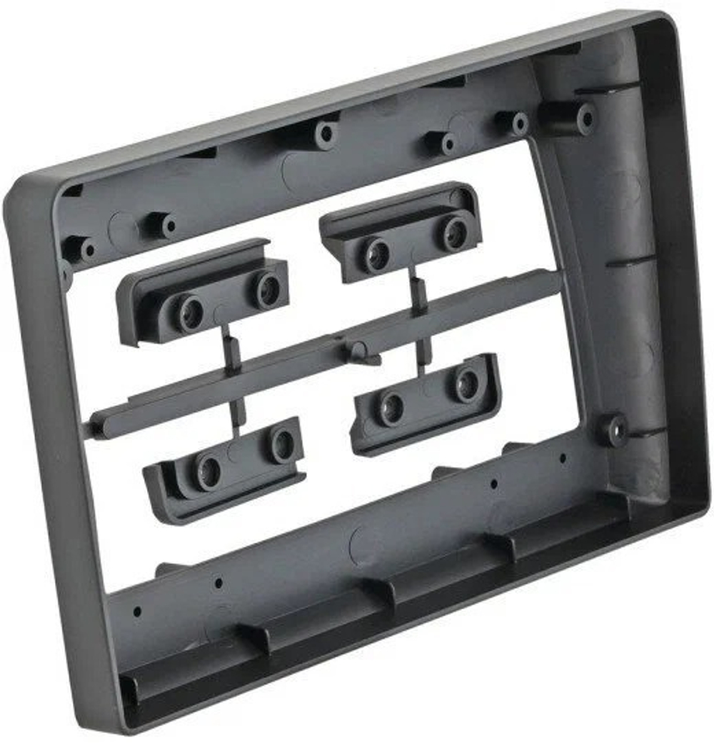 Магнитола для Nissan Serena C25 2005-2010 (вместо 2DIN, рамка тип 2 черная) - FarCar BX9-360-9655F2 монитор 9.5" 2K QLED на Android 13, 6Гб+128Гб, CarPlay, 4G SIM-слот, 4 камеры в комплекте