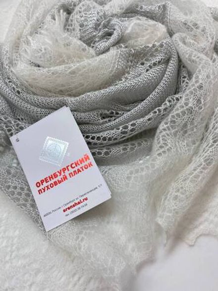 Ажурный летний палантин МА12040-08/02 бежевый/экрю