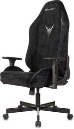 Кресло игровое Knight N1 Fabric черный Light-20 с подголов. крестов. металл