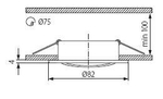 Cветильник встраиваемый поворотный KANLUX BASK CTC-5515-SG/N