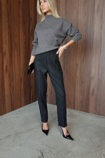 Брюки сигареты из плотного вискозы