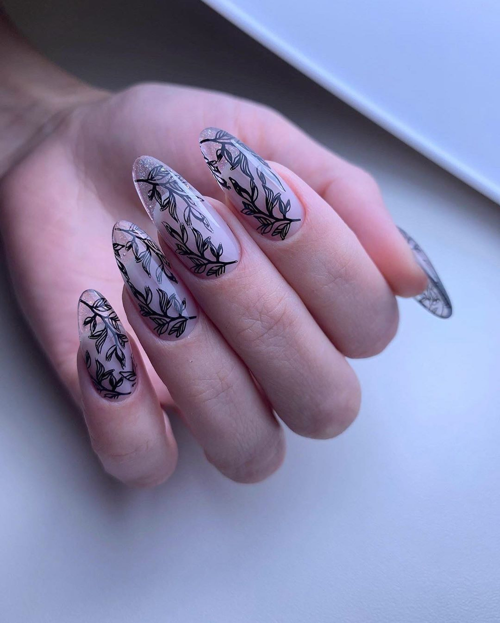 Swanky Stamping Пластина для стемпинга 058 веточки