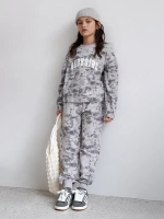 Костюм для девочки, свитшот и брюки