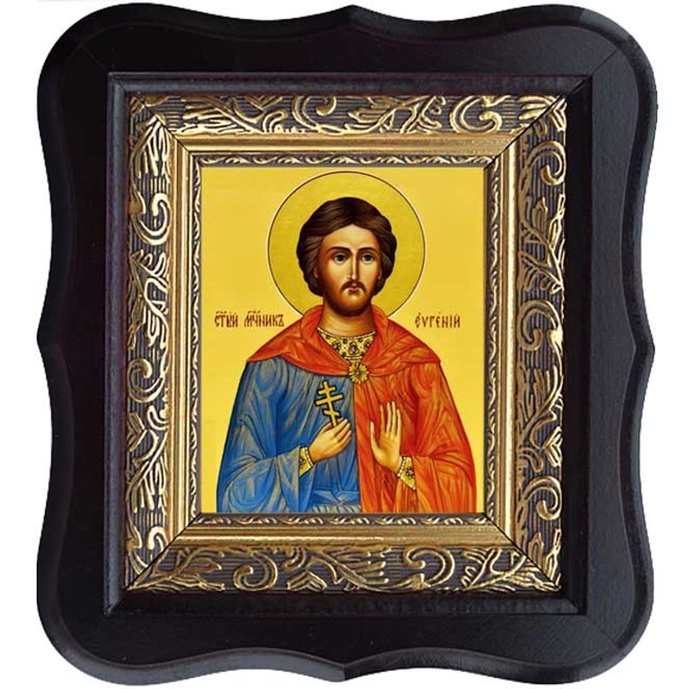 Евгений Мелитинский мученик. Икона на холсте.