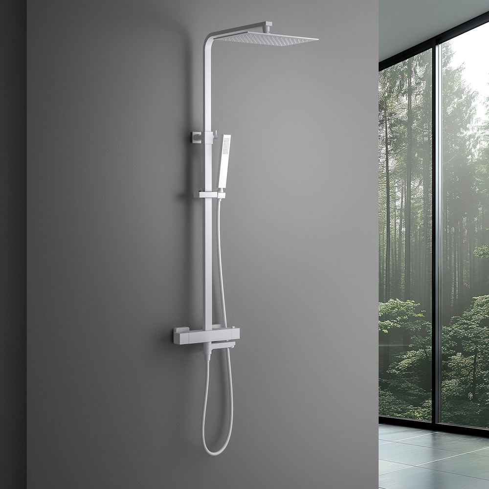 Душевая система с термостатом Tetra-Thermo SX-0169/16 Белый матовый