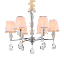 Люстра Cloyd ARTORIA C6 / бел. абажур - Ø65 см - хром (арт.10799)