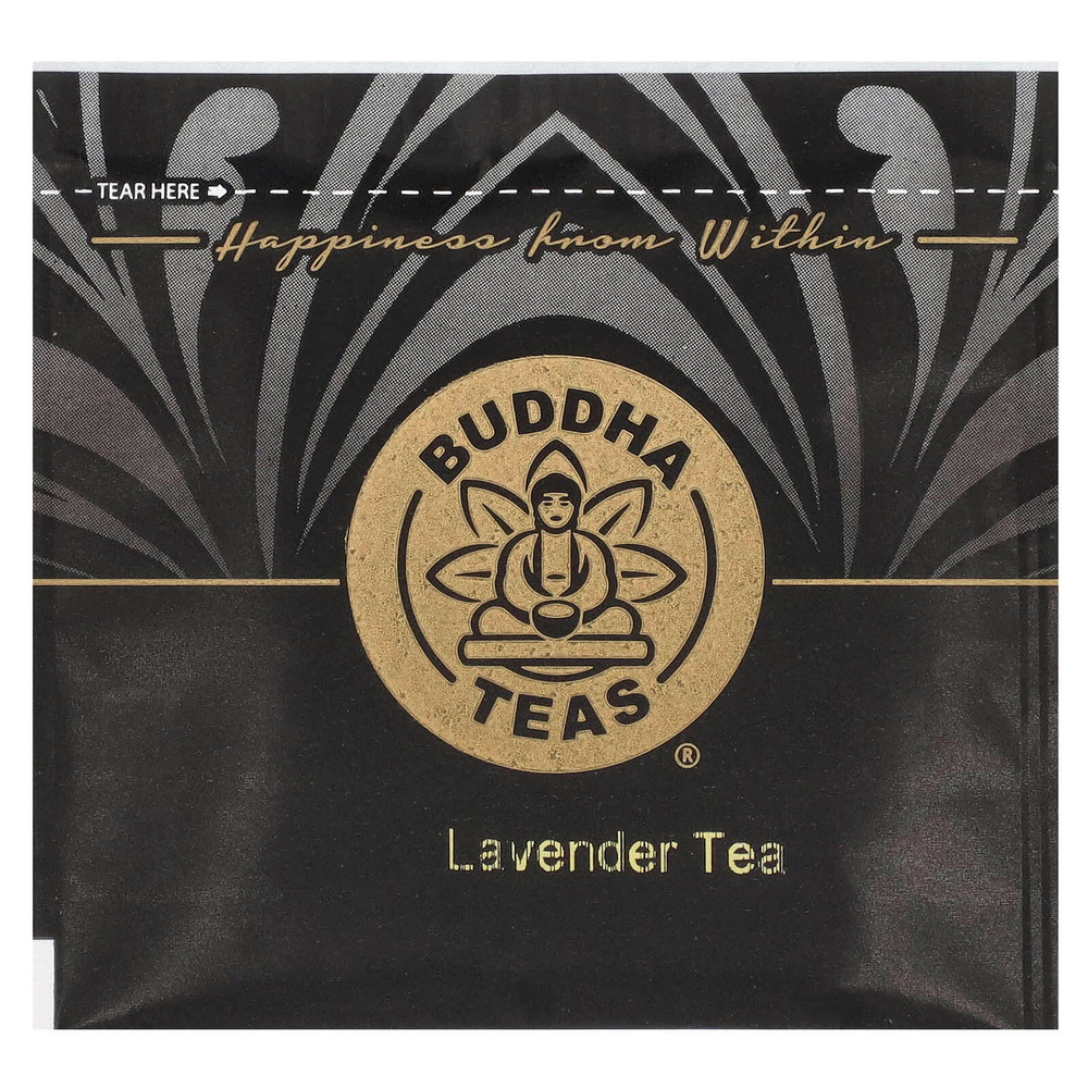 Buddha Teas, Органический травяной чай, лаванда, 18 чайных пакетиков, 24 г (0,83 унции)
