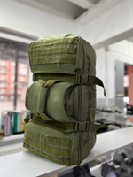 Вместительный тактический рюкзак 60л / олива