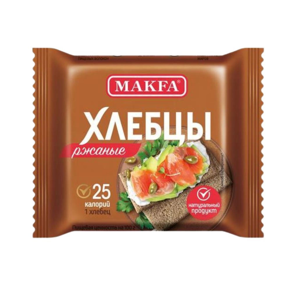 Хлебцы Makfa запеченые ржаные 60гр