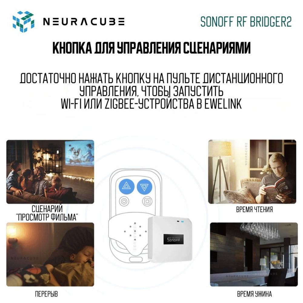 Шлюз Sonoff RF Bridge R2 433MHz (Работает с Яндекс Алисой)
