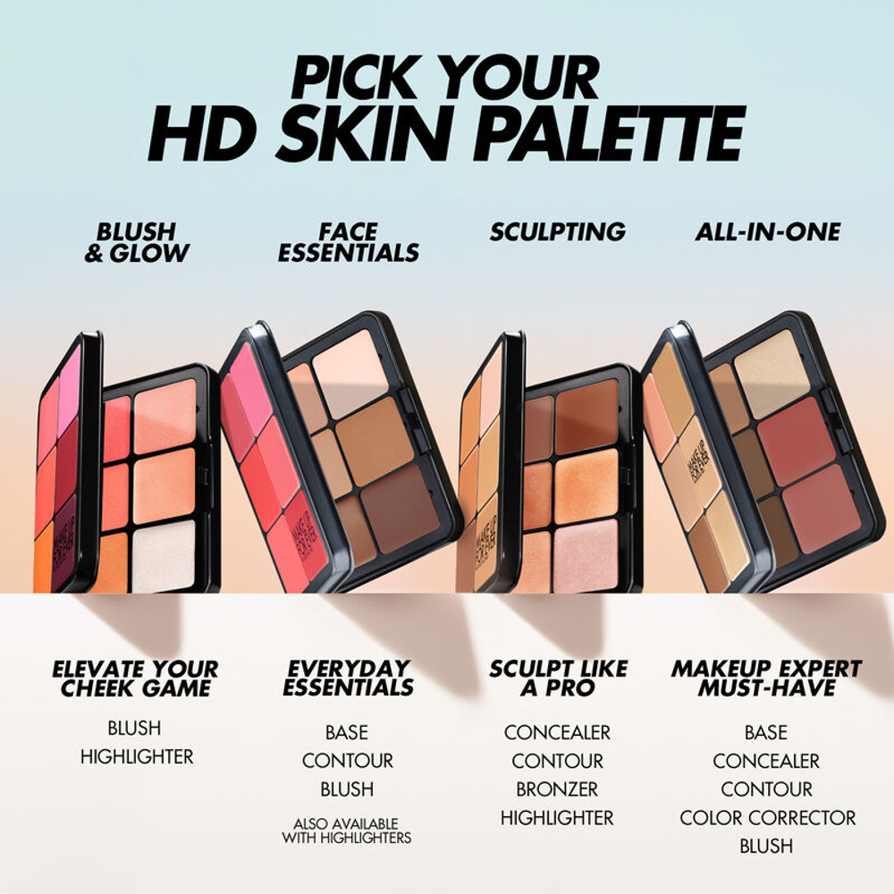 Make Up For Ever HD Skin Face Essentials Foundation & Blush Palette