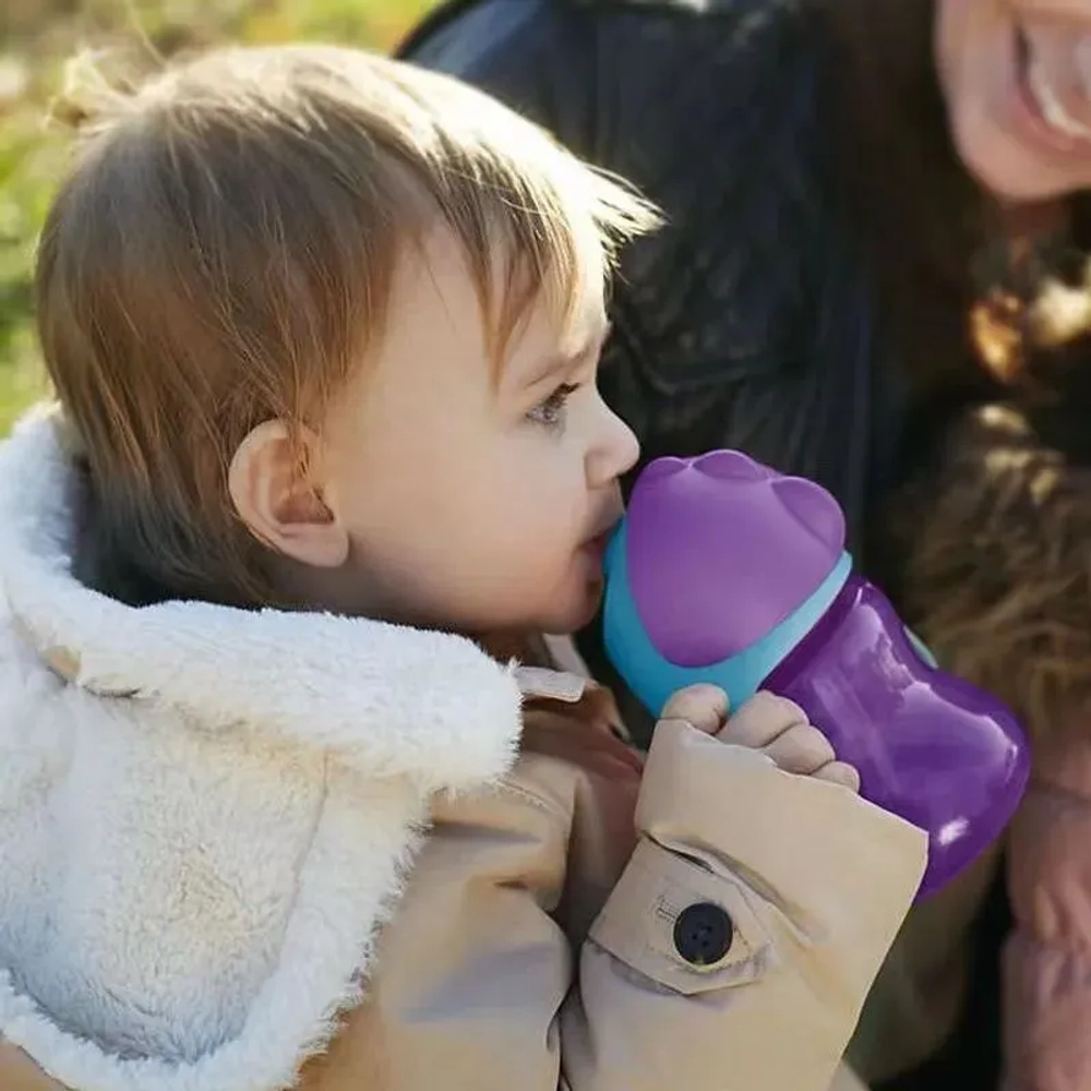 Поильник с трубочкой Philips AVENT SCF793/02, 200 мл, с 9 месяцев, фиолетовый