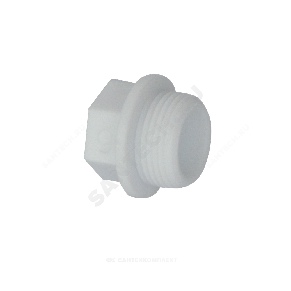 Заглушка PP-R белая Дн 25х3/4" НР PRO VALFEX 10163025-PRO