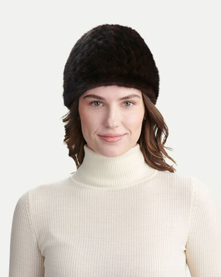 Шапка из меха норки