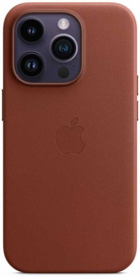 Чехол Apple MagSafe для iPhone 14 Pro Max, кожа, коричневый