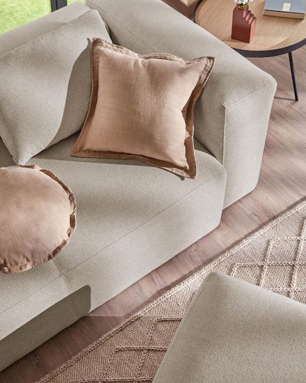 Подушка диванная Blok 40 x 60 см бежевая