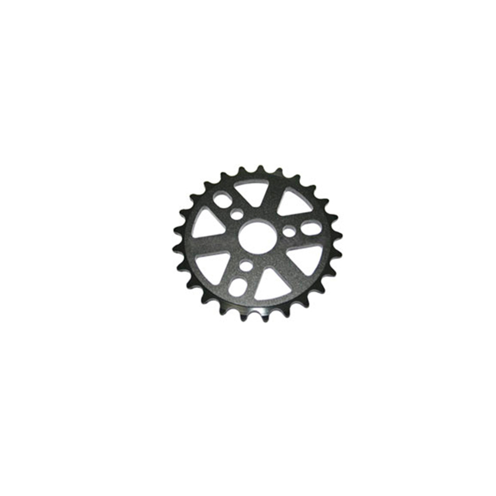 Звезда ВМХ 1/8"х25Т, алюминиевая, 6-лучевая. Чёрная.SS-120