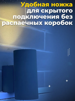Уличный 2х-лучевой фасадный архитектурный светильник 18W