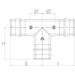 Тройник ONE PLUS PPSU 32 (20/4)