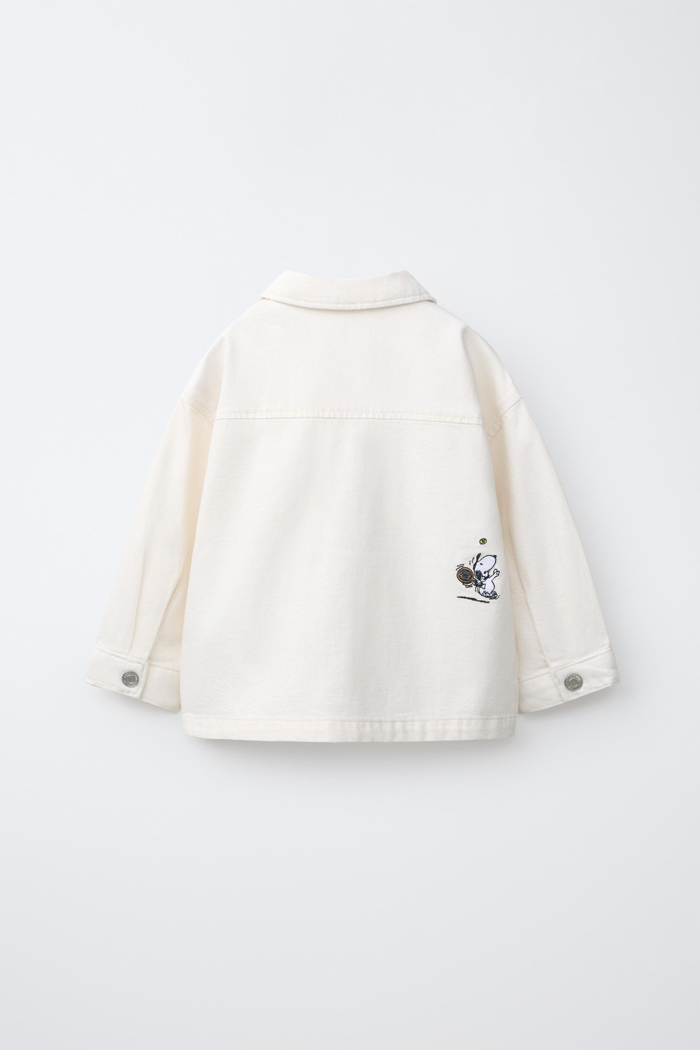 ZARA КУРТКА-РУБАШКА ИЗ САРЖИ SNOOPY PEANUTS™, ЭКРЮ