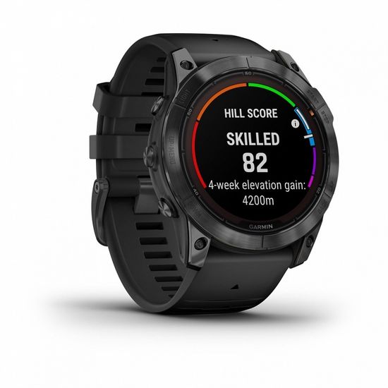 Умные часы Garmin Fenix 7X Pro Solar Edition Серый с черным ремешком 010-02778-01