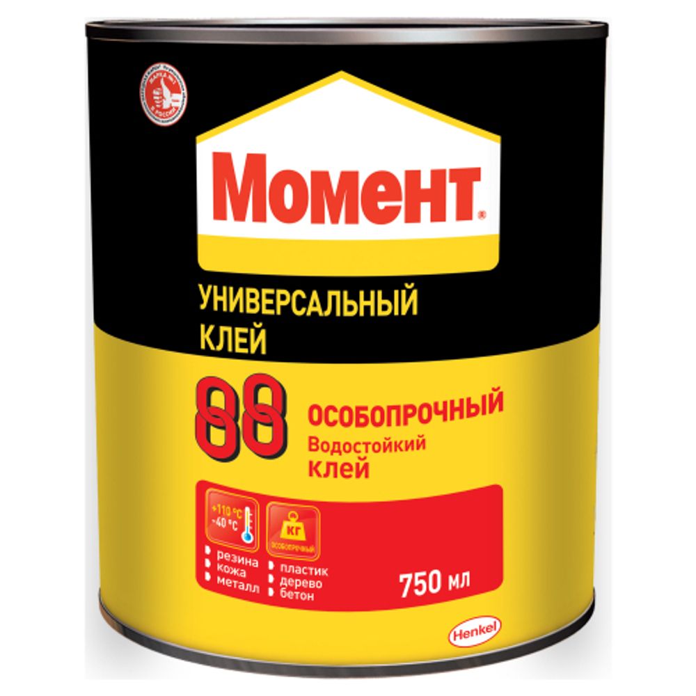 Клей Момент 1777022 Особопрочный водостойкий 88 750 мл. | Клеи бытовые и универсальные