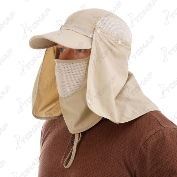 Бейсболка Helios с защитой шеи и лица (сахара)