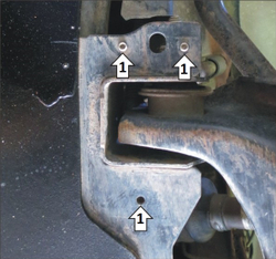 Защита Сайлент-блоков. 4 мм, Сталь. для Renault Duster 2015-2020, Renault Duster 2012-2015, Renault Duster 2021-2022 MOTODOR.151701