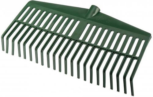 Грабли веерные пластиковые 420мм 23 плоских зуба без черенка Сибртех