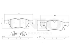 Колодки тормозные диск. передние UNIO BRP-20103