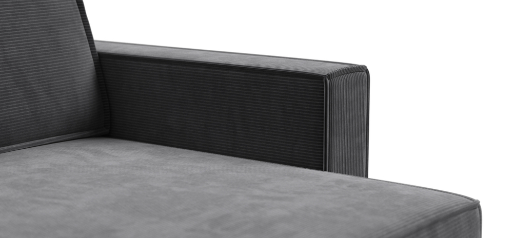 Угловой диван BOSS SOFT MODOOL Вельвет CORD графит