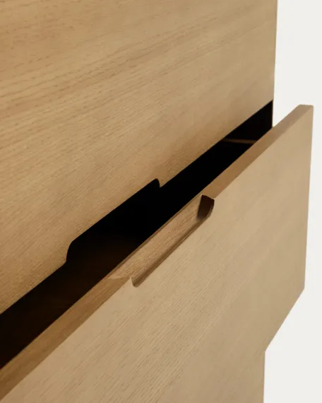 Комод Arelida из дуба со светло-коричневой отделкой, 100 x 80 см