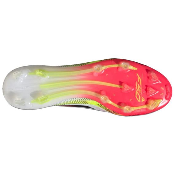 Элитные бутбольные ботинки Adidas F50 Низки для вечернего белого/Осеннего черного/Вечернего желтого Унисекса